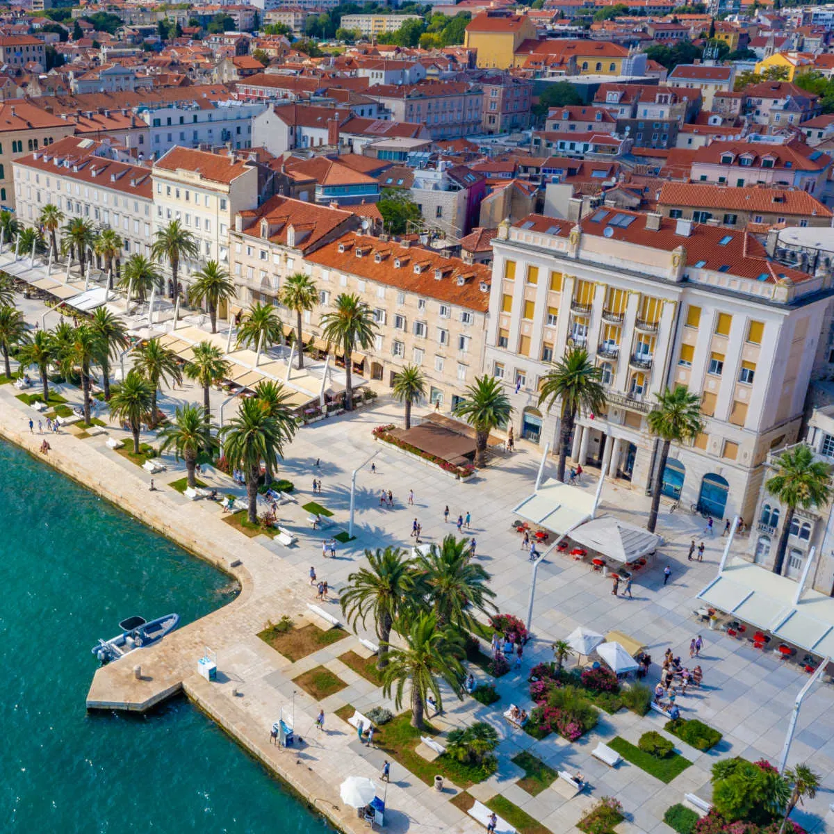 Aerial view of Split, Croatia
