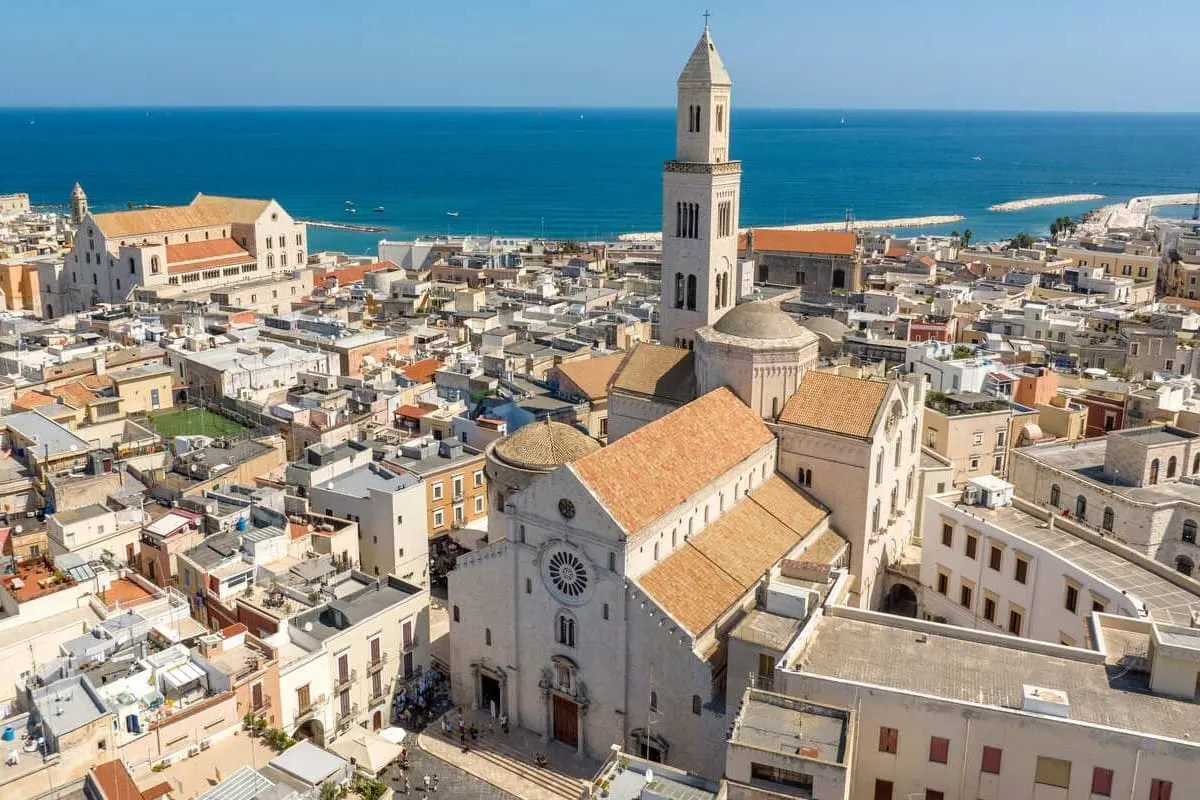Americans Can Fly Nonstop To This Italian City With Cheaper Prices & Smaller Crowds Aerial View Of Bari, Italy