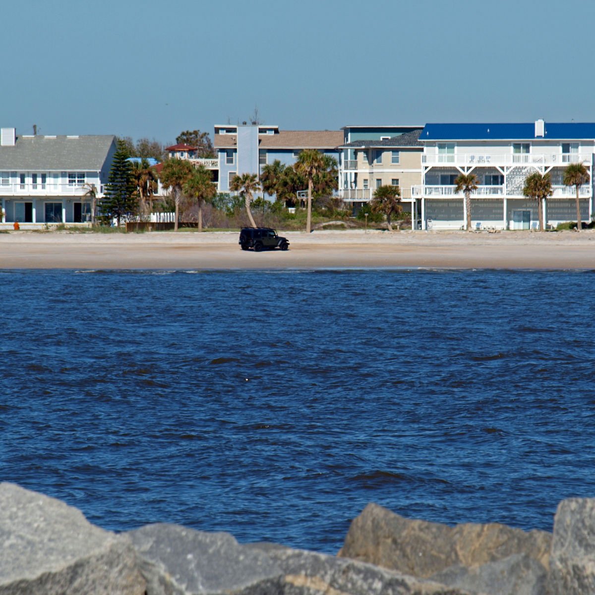 This Stunning Florida Hideaway Has A Beachside Castle & No Crowds Beach homes along Vilano Beach shoreline