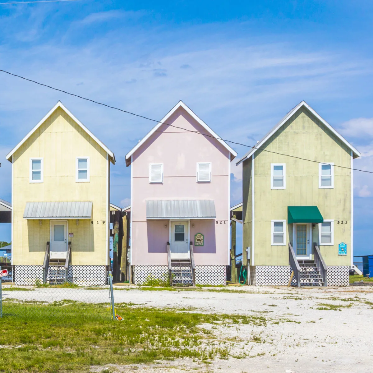 Beach homes in Dauphin Island