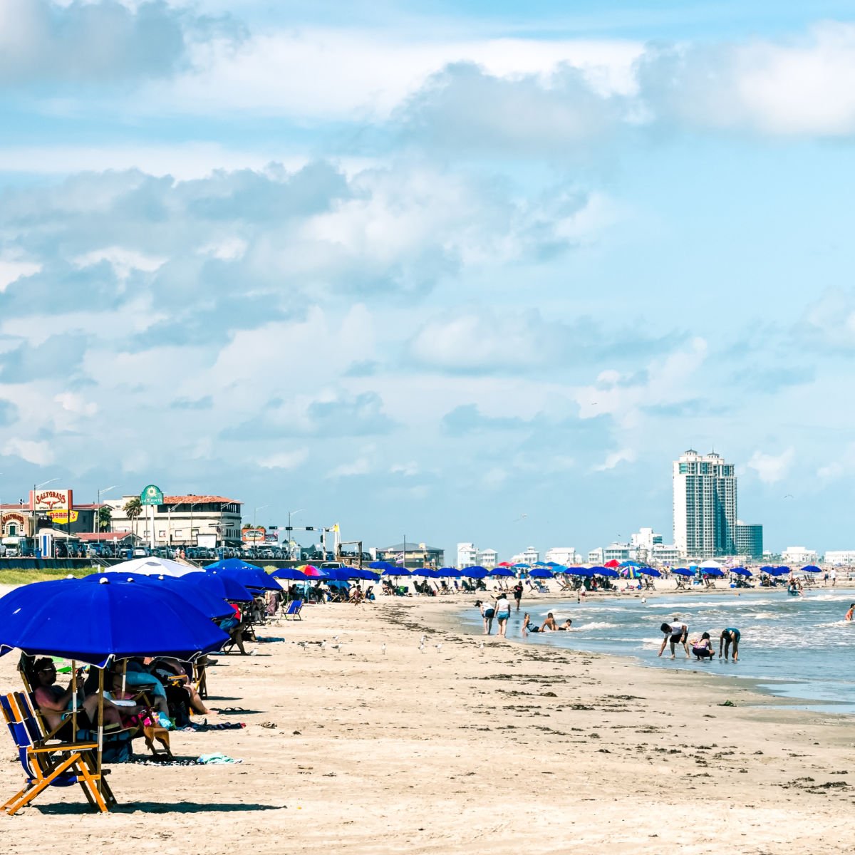 Beach in Galveston, TX