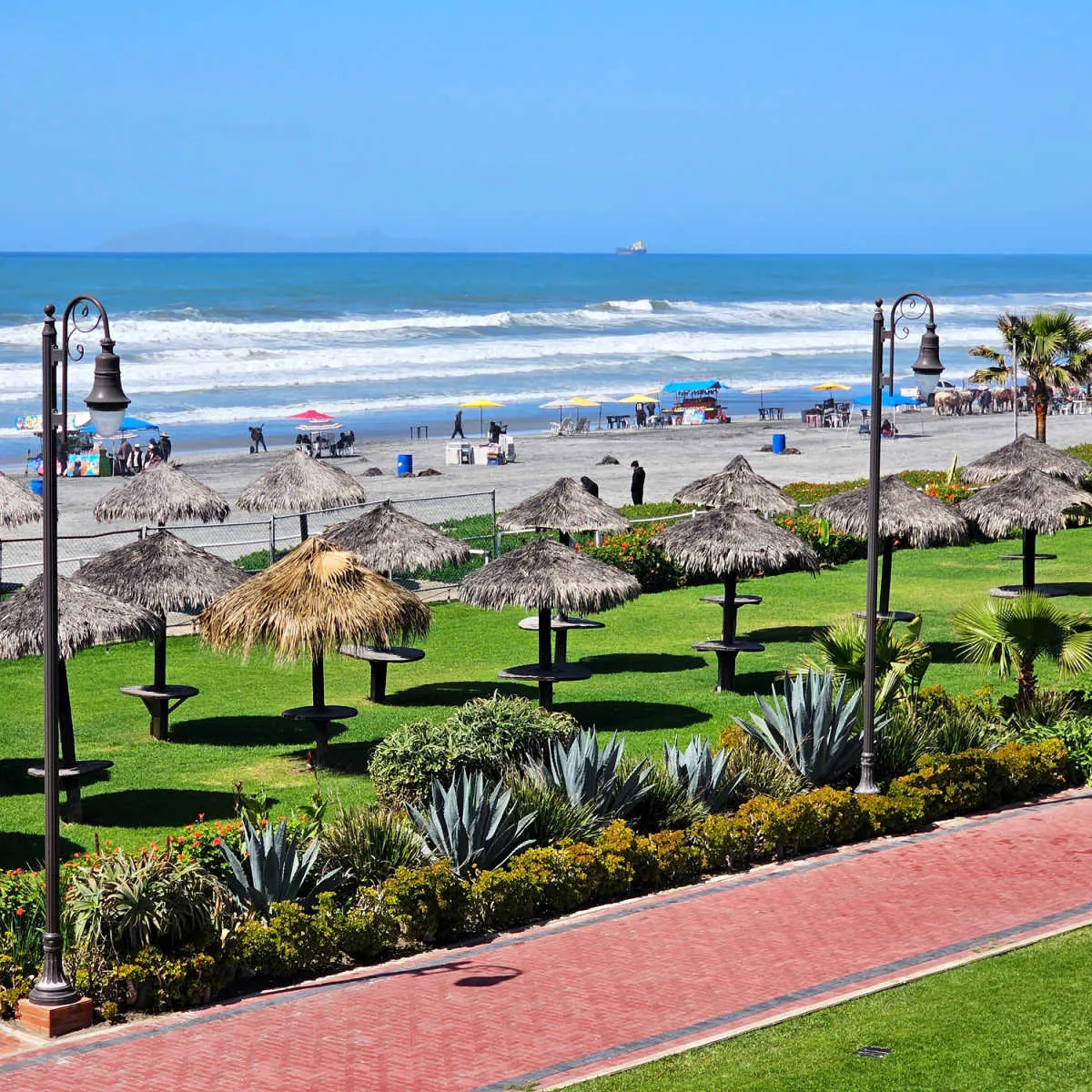 Beachside park in Rosarito, MX