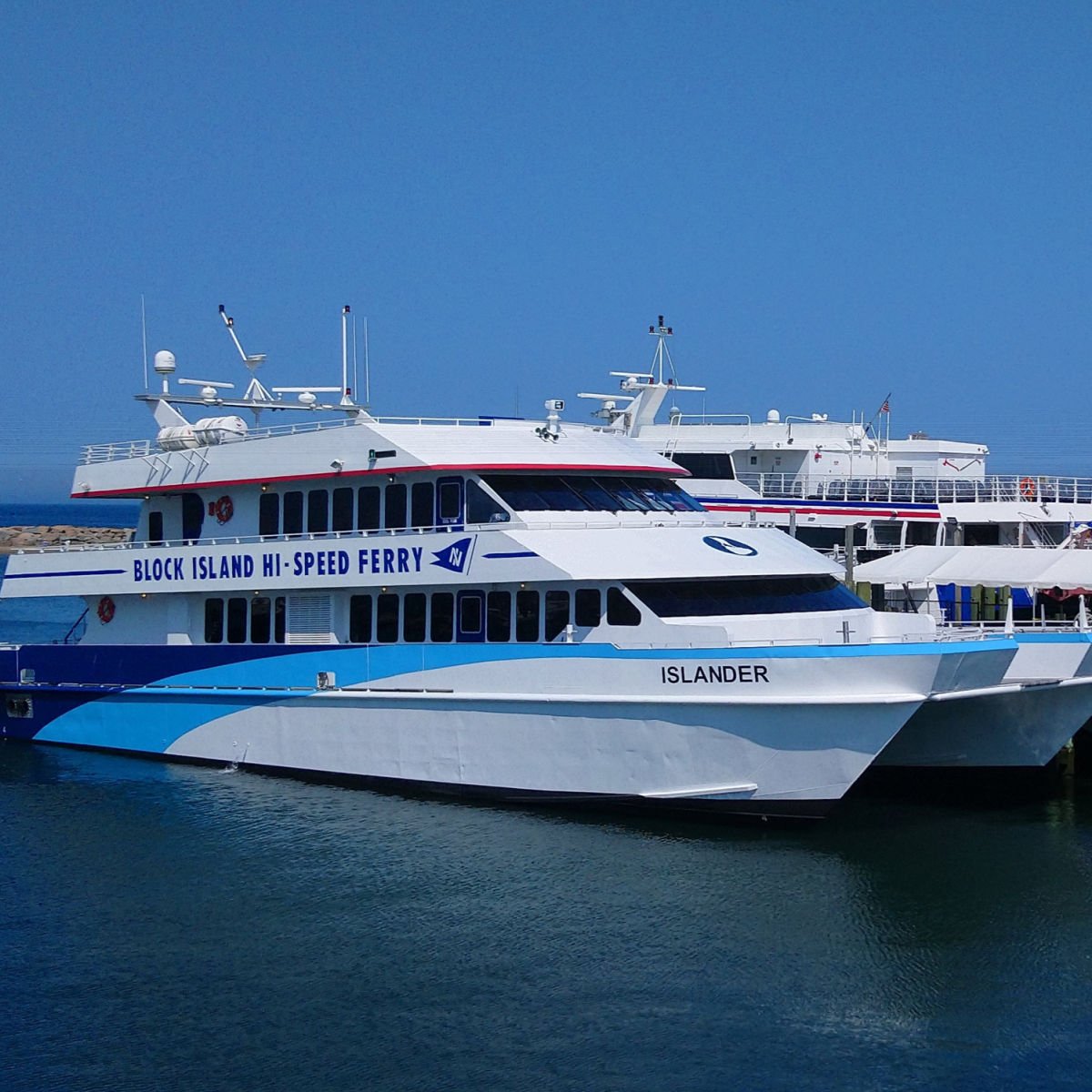 Block Island ferry docked