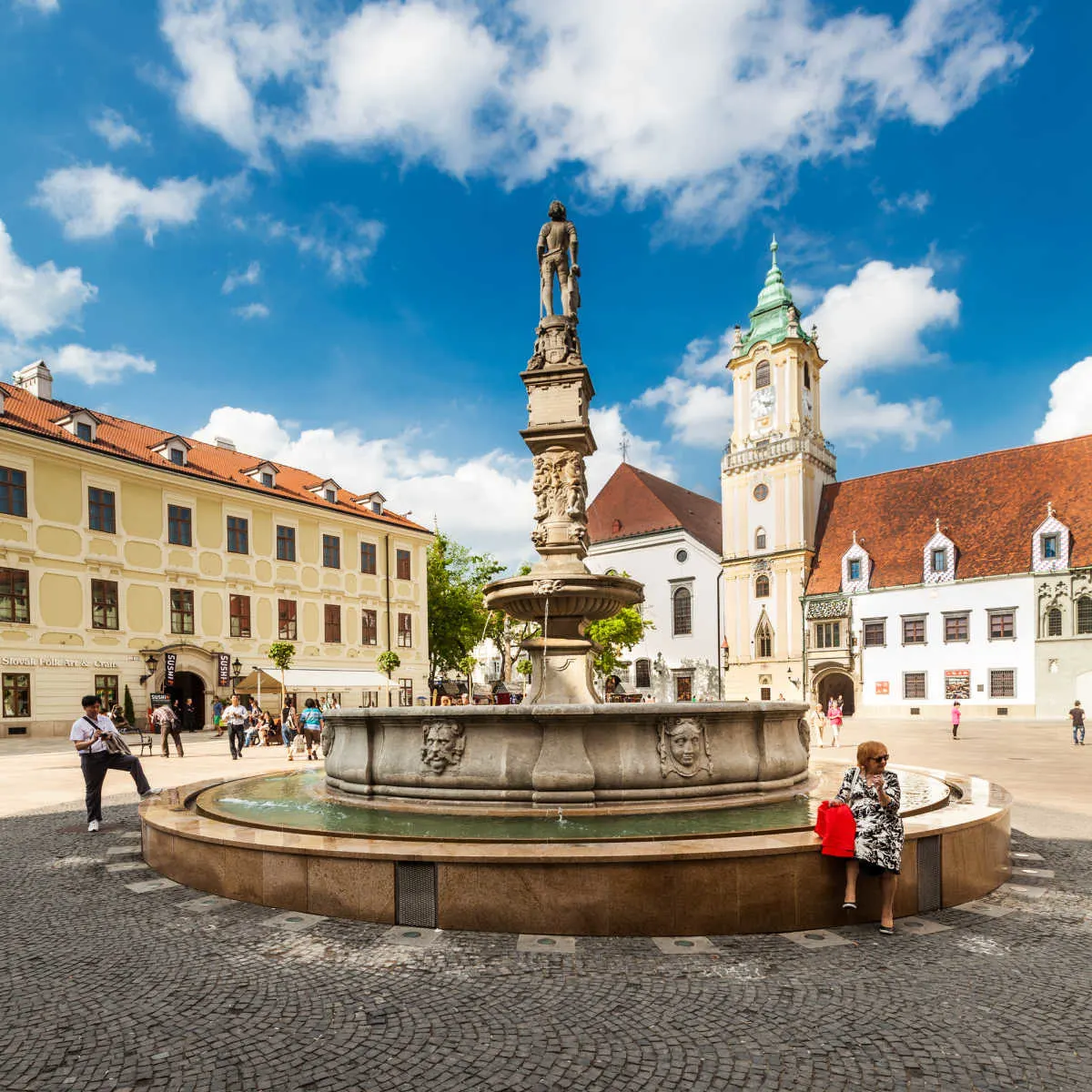 Bratislava's Old Town on nice day