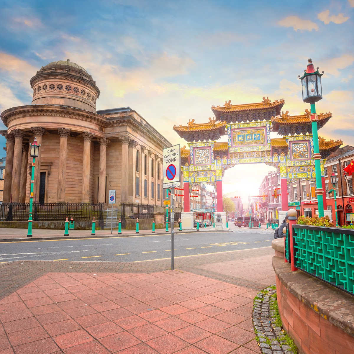 Entrance to Chinatown in Liverpool, UK