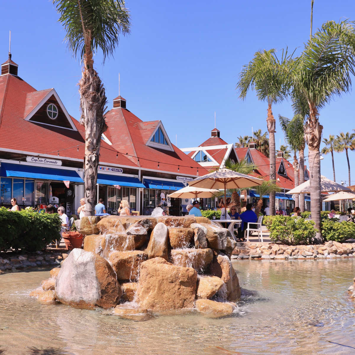 San Diego's White-Sand Paradise: Discover New Hotels & Vintage Charm This Summer Ferry Landing shops in Coronado, CA