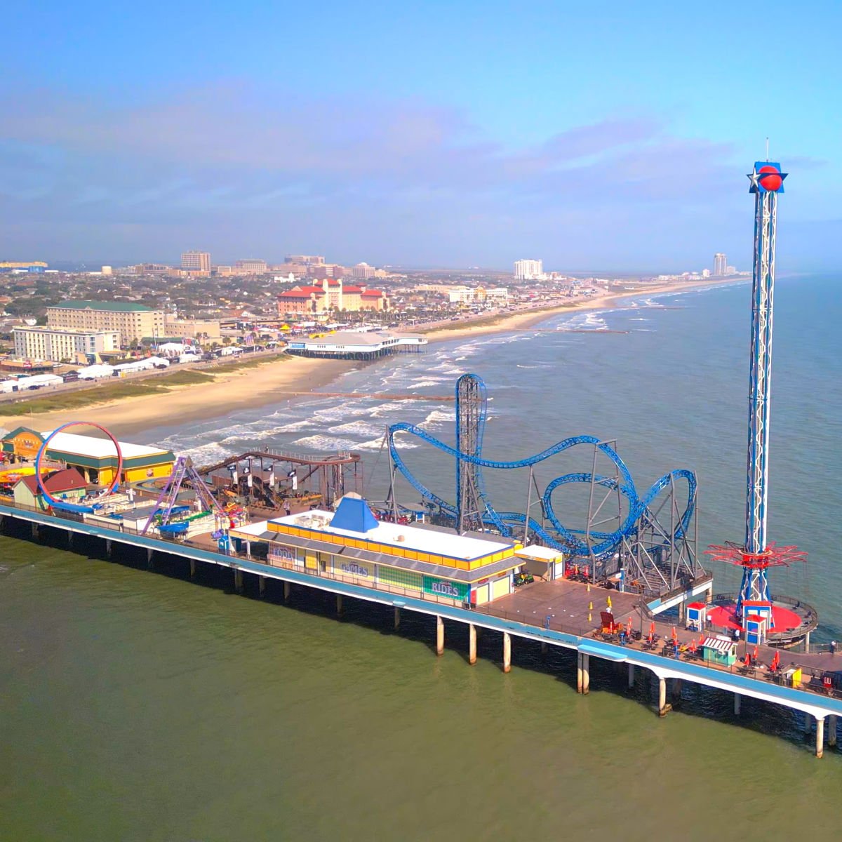 Galveston, TX beach pier