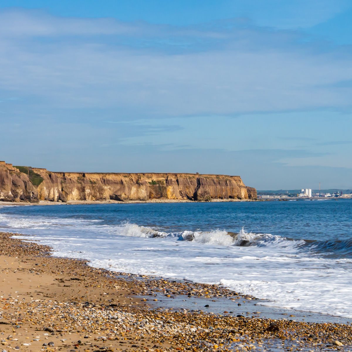 Golden shores of Seaham, UK