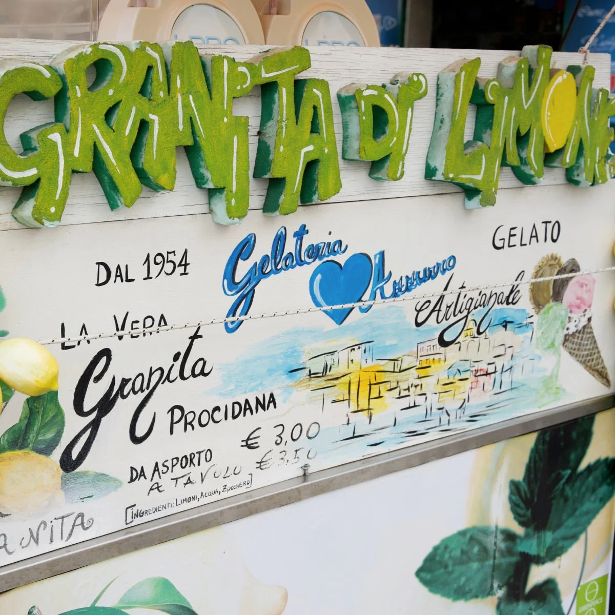 Granita stand in Procida, IT