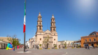 Cathedral in main square of Aguascalientes, MX