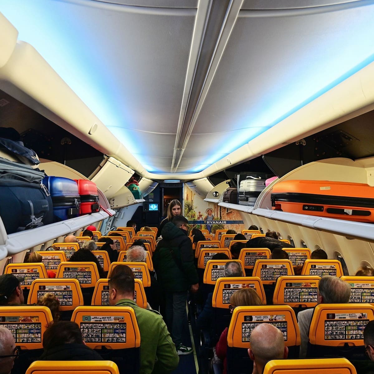 Interior Of A Ryanair Plane