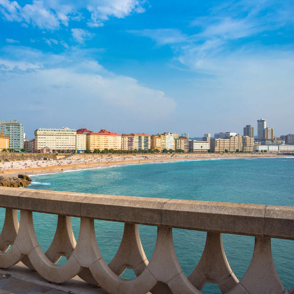 Panoramic View Of A Coruna, Spain