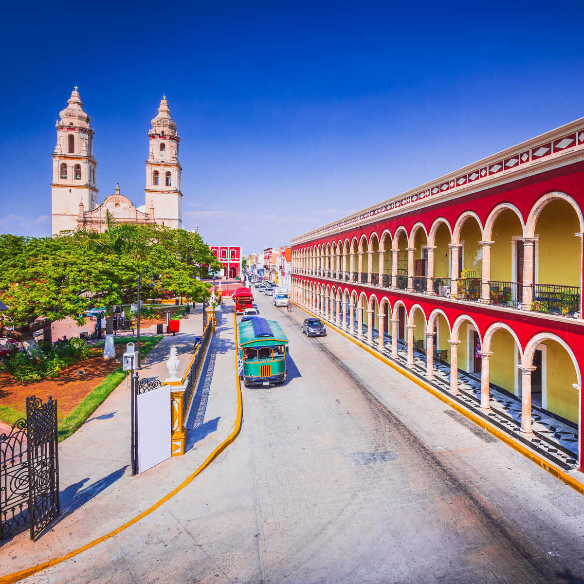 Panoramic View Of The City Of Campeche, Mexico