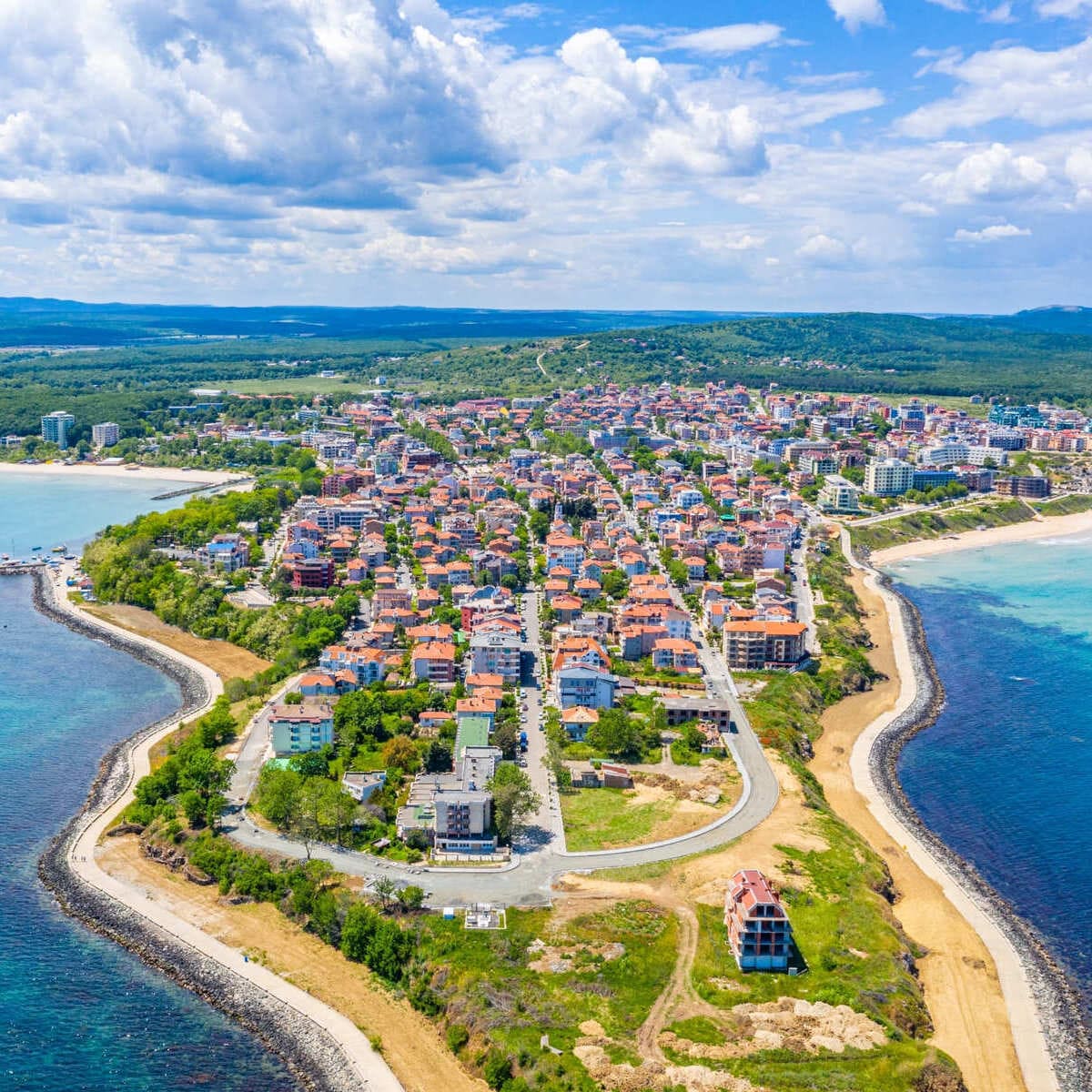 Panoramic View Of Primorsko, Bulgaria