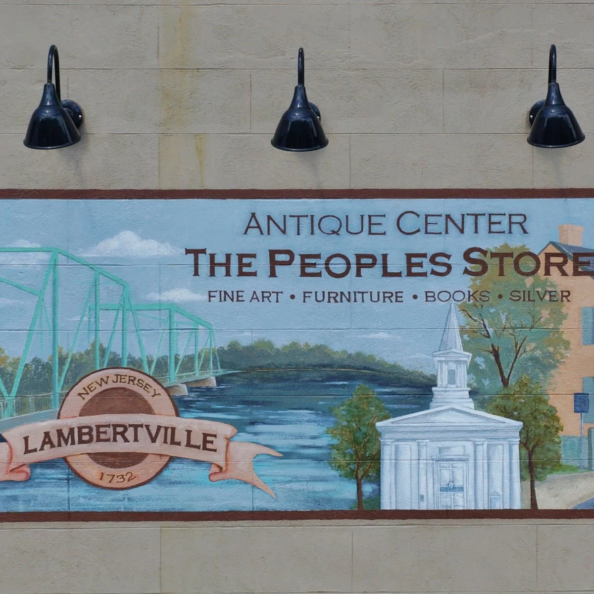 Peoples Store signage in Lambertville, NJ