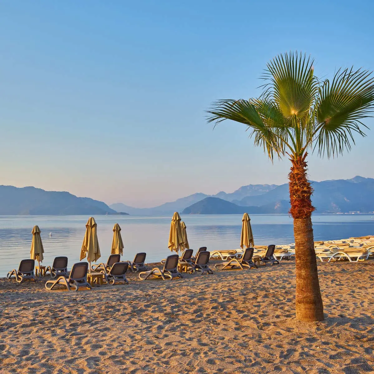 Rimini Beach In Italy