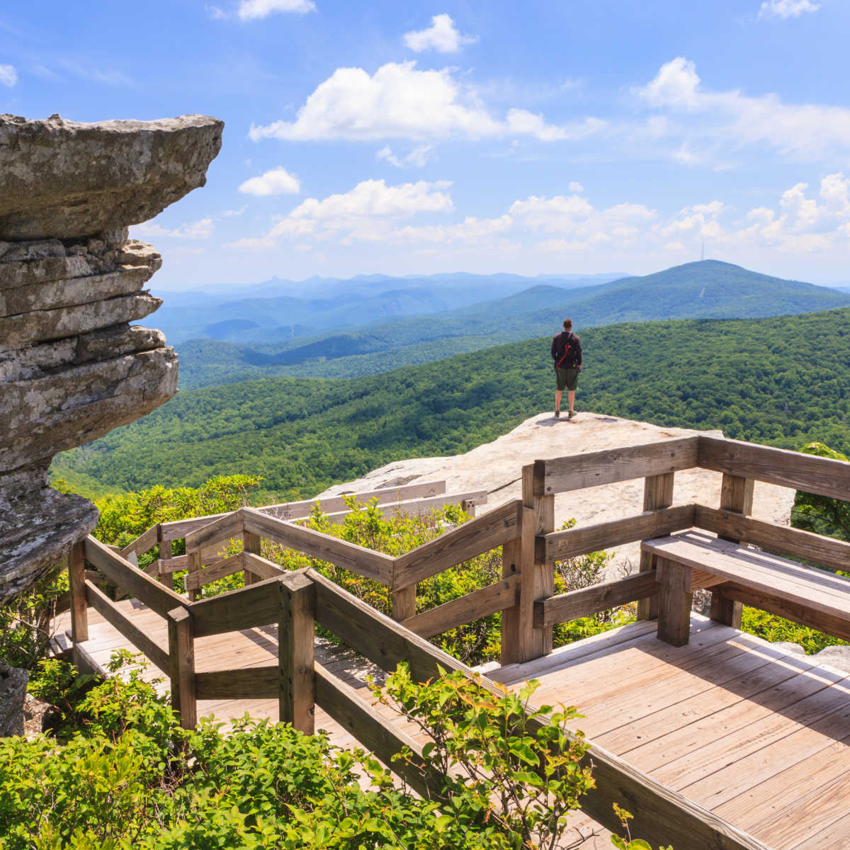 North Carolina's Next Hotspot Unveiled: Enjoy Less Crowds In This Rustic Mountain Town Rough Ridge Overlook in Boone, NC