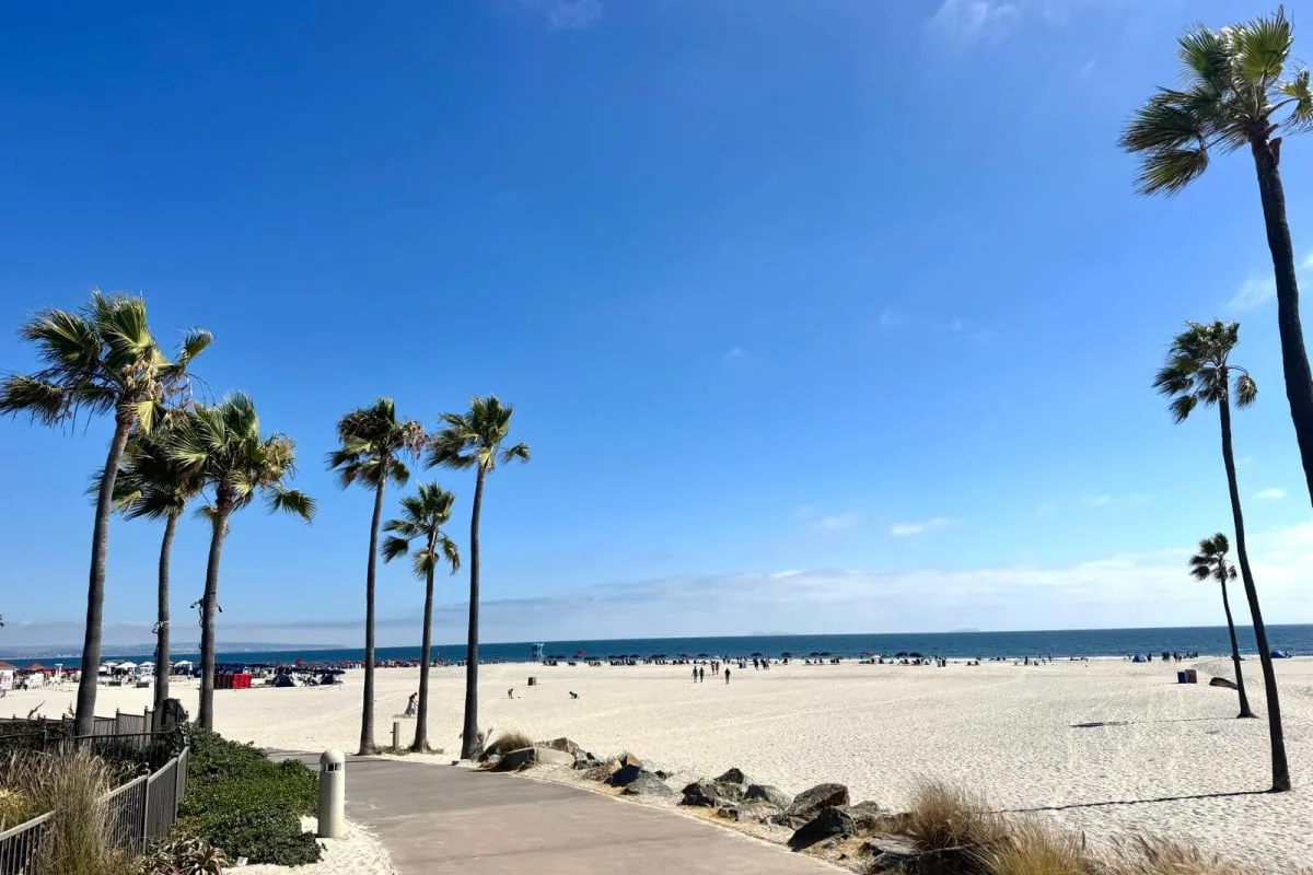 San Diego's White-Sand Paradise: Discover New Hotels & Vintage Charm This Summer White sand beach in Coronado, California