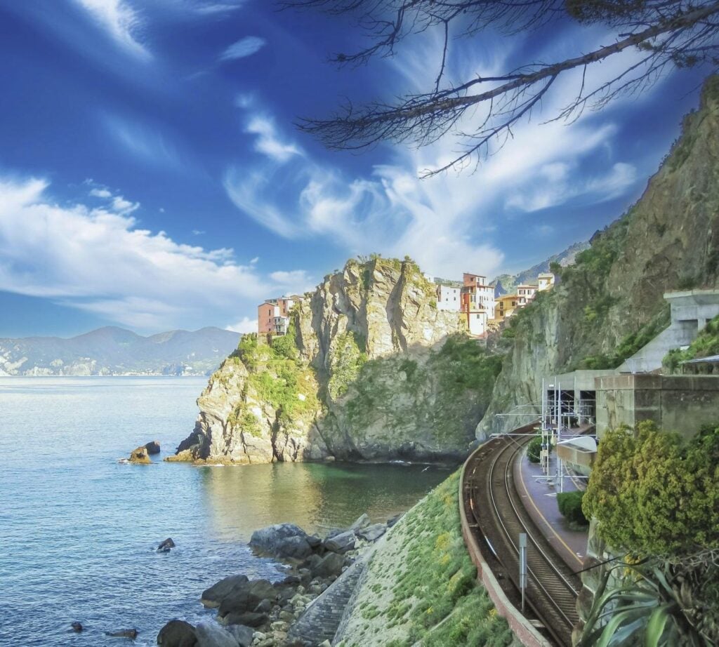 Scenic Train In Italy
