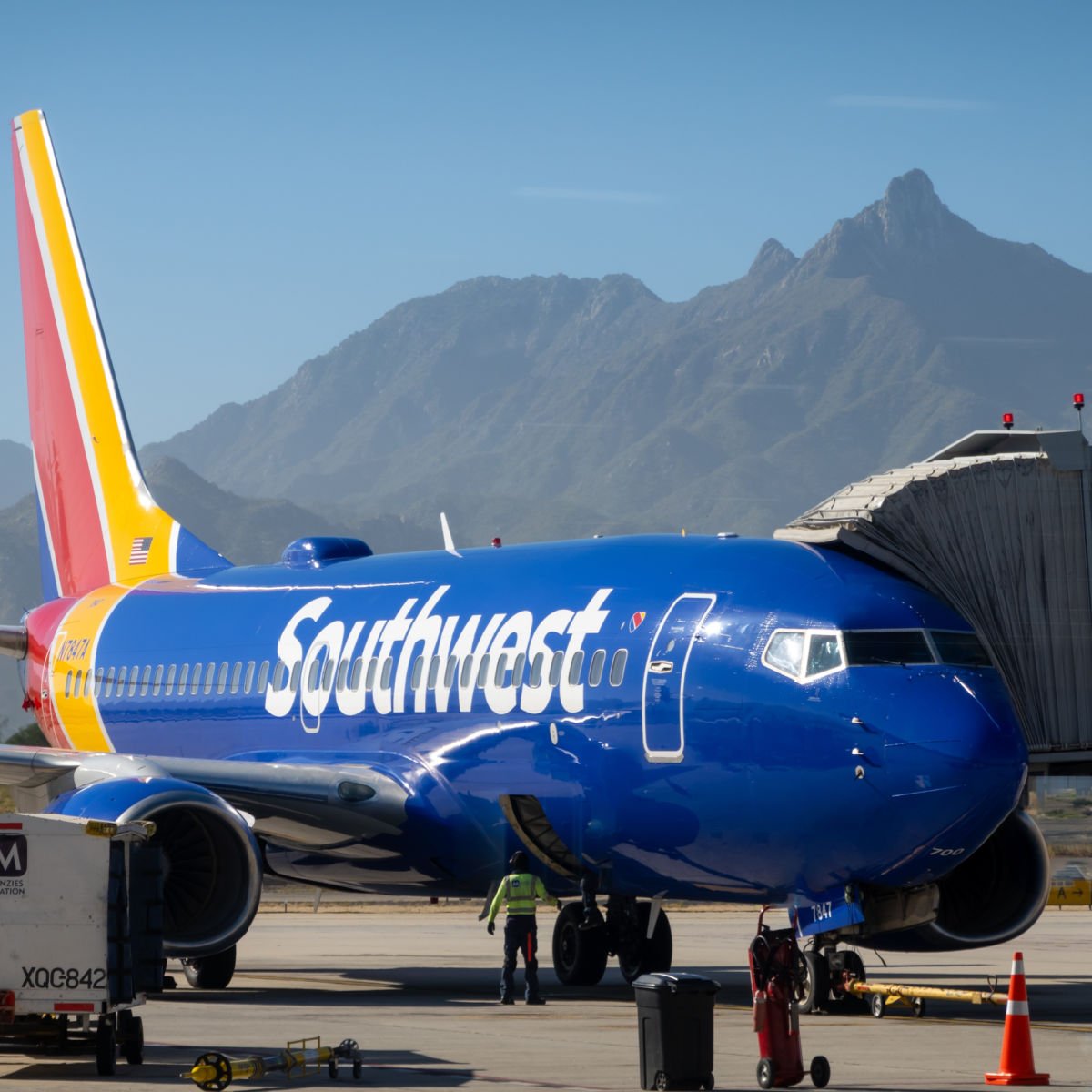 Southwest plane in Cabo