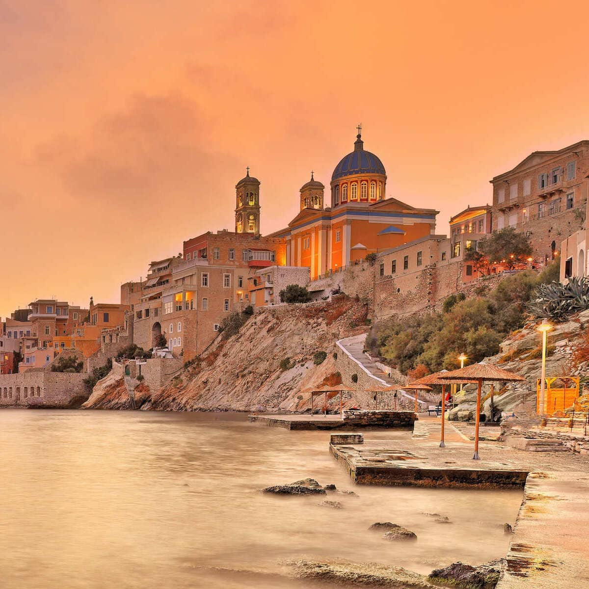 Syros Waterfront, Greece