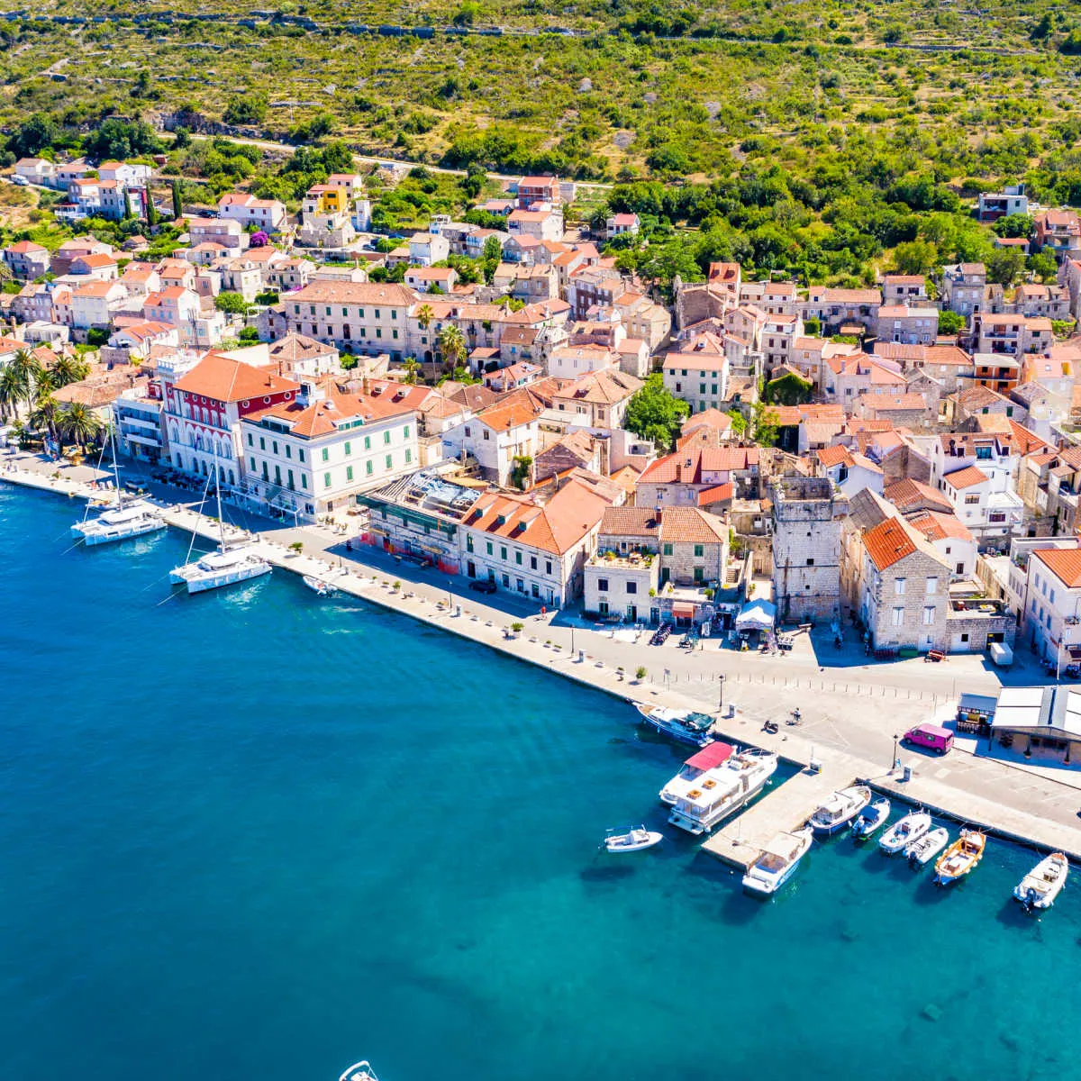 Townscape of Vis, Croatia