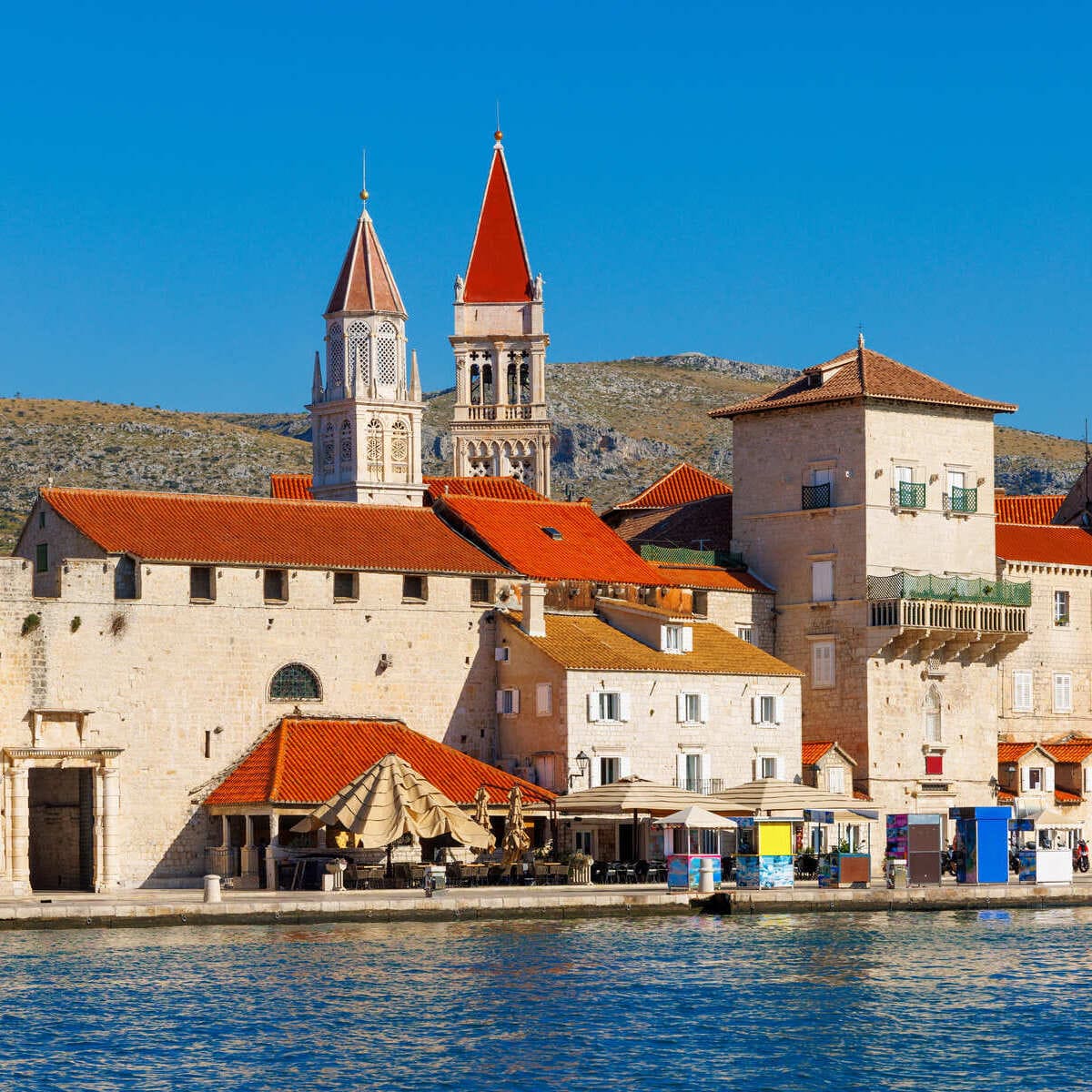 Trogir Seen From Ciovo Island, Croatia
