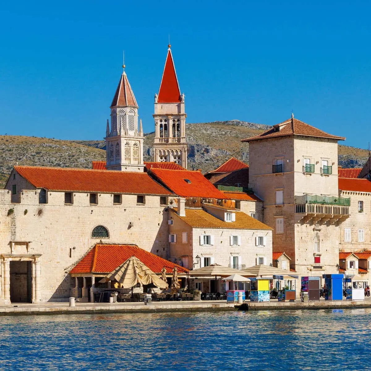 Trogir Seen From Ciovo Island, Croatia