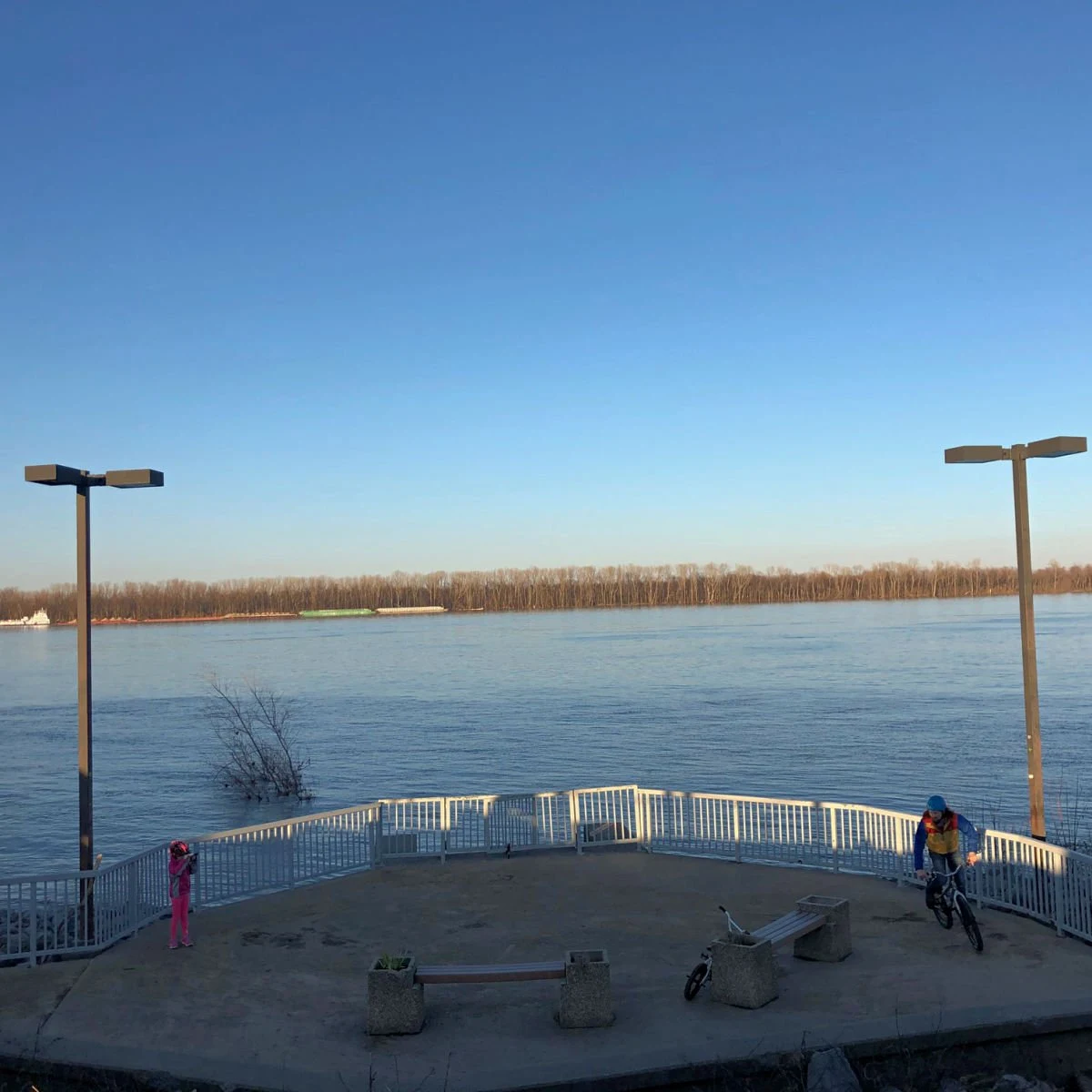 View of Ohio River in Paducah, KY