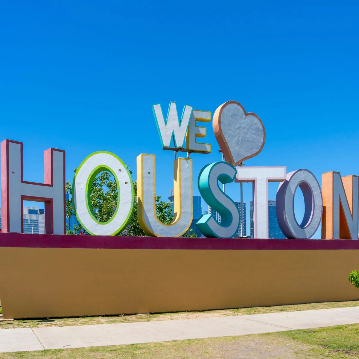 We love Houston sign
