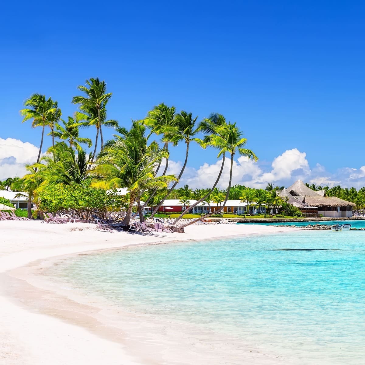 White Sand Beach In Punta Cana, Dominican Republic