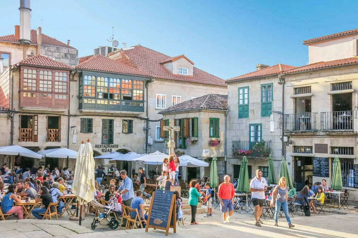 Why This Lesser-Known Medieval City In Spain Is Skyrocketing In Popularity Main Medieval Square In Pontevedra, Spain