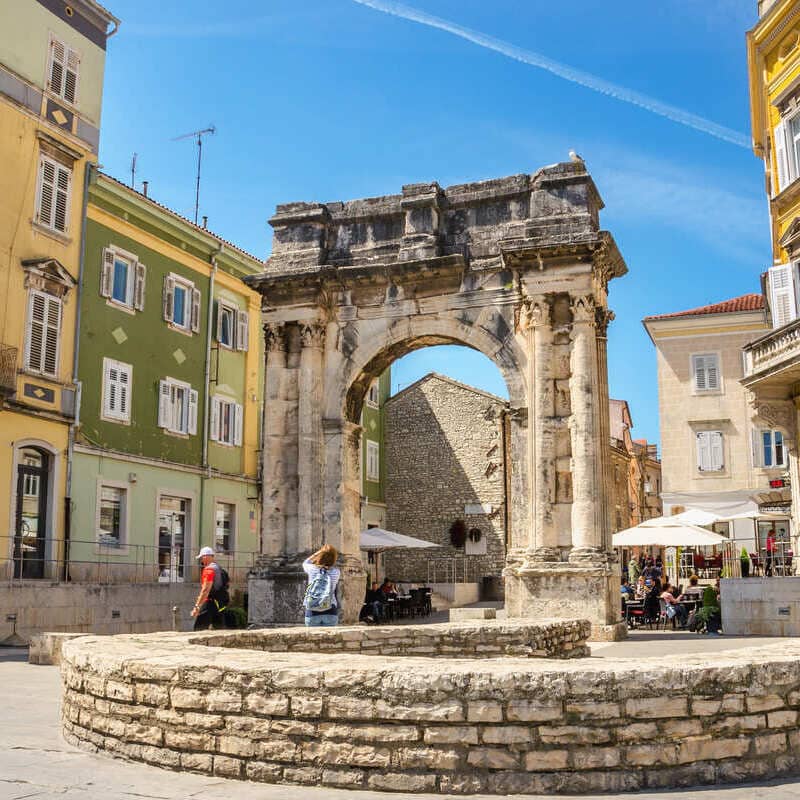 Arch of the Sergii In Pula, Croatia