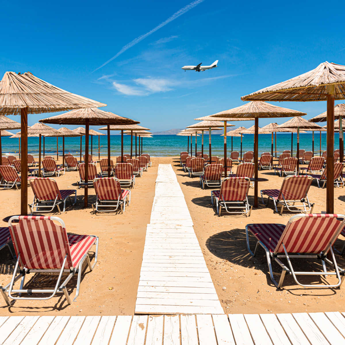 Arina Beach in Heraklion, Crete, Greece