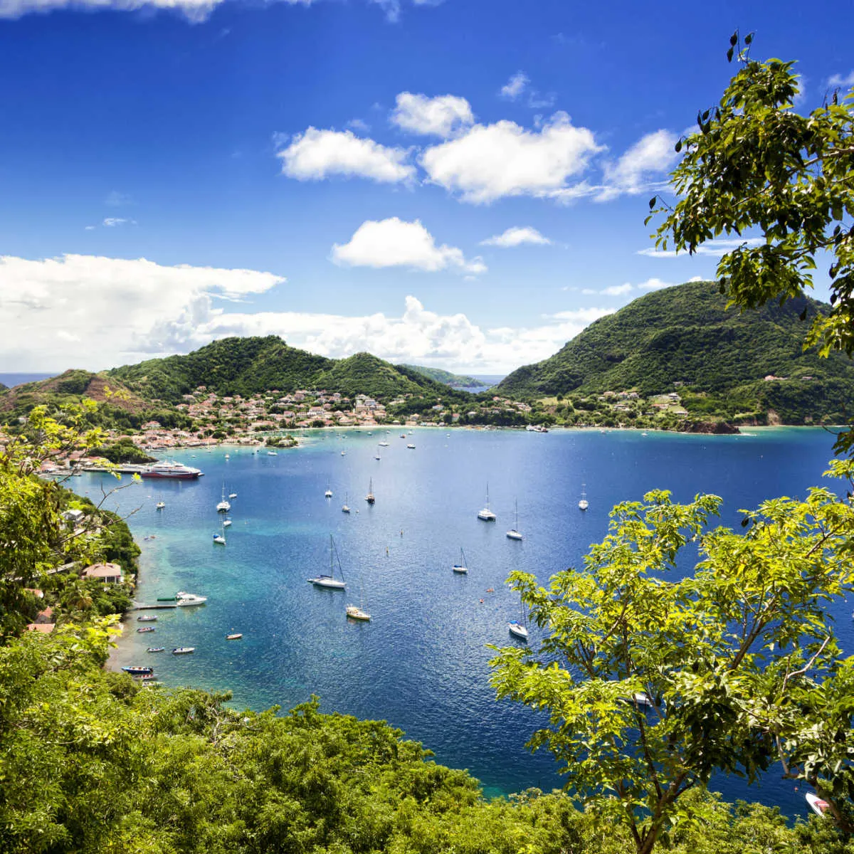 Bay of Terre-de-Haut, capital of Les Saintes islands, Guadeloupe 
