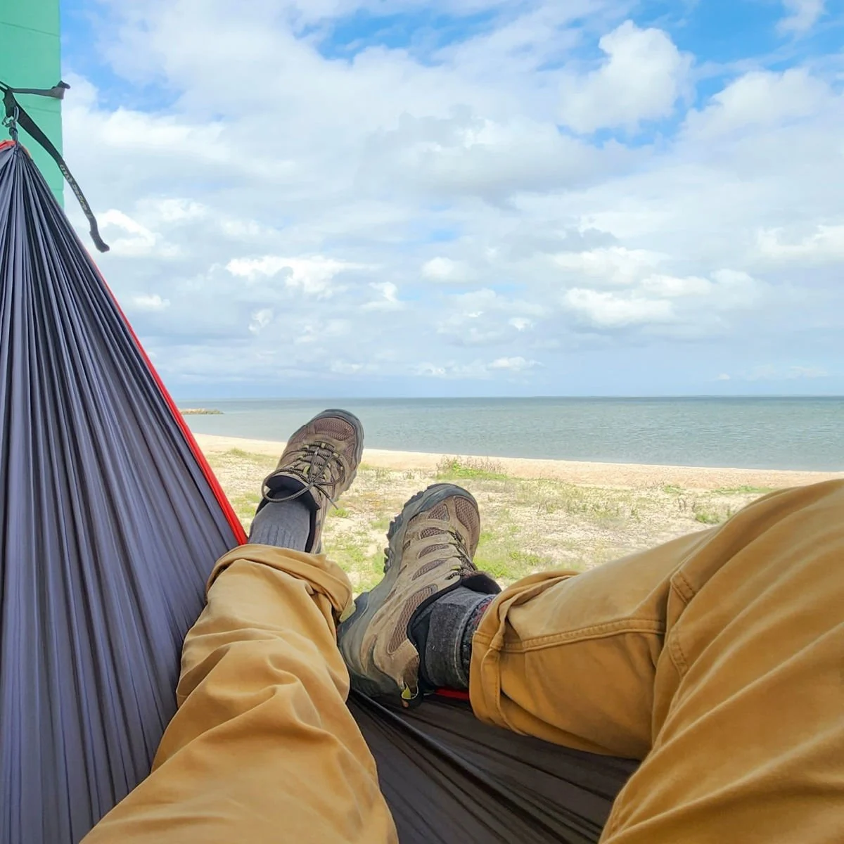Beach hammock in Port Lavaca, TX