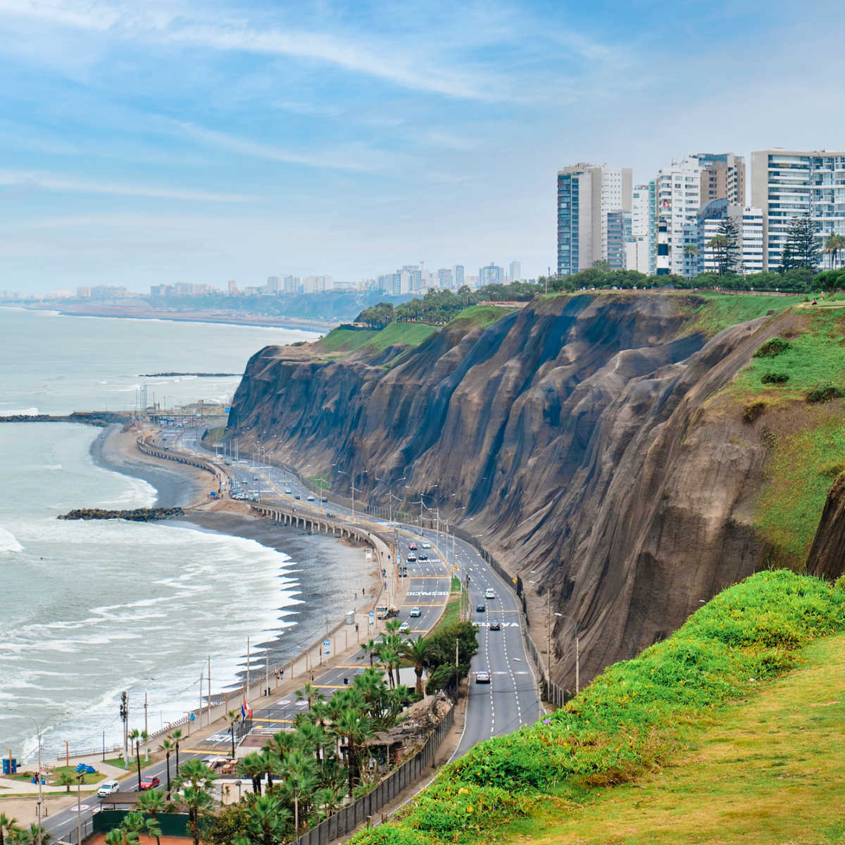 Beach in Miraflores of Lima, Peru