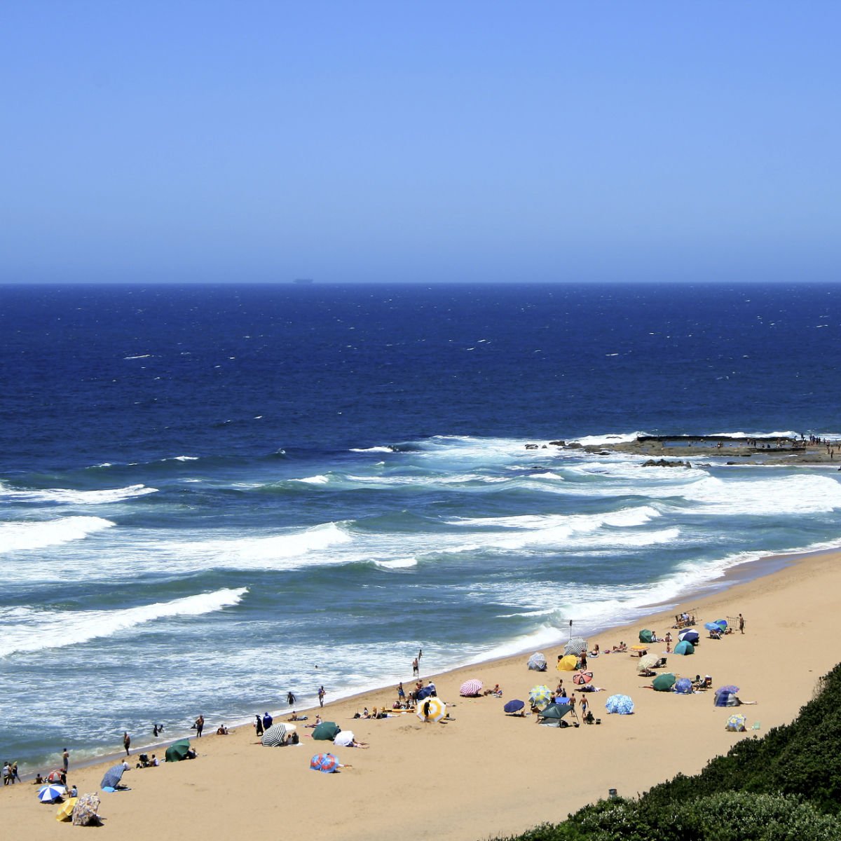 Beach outside of Durban