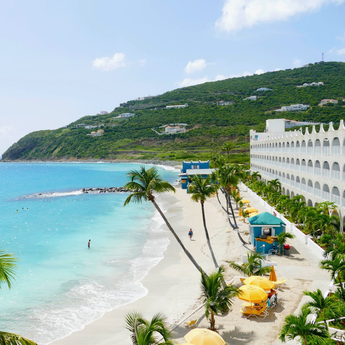 Beachside hotel in St. Maarten