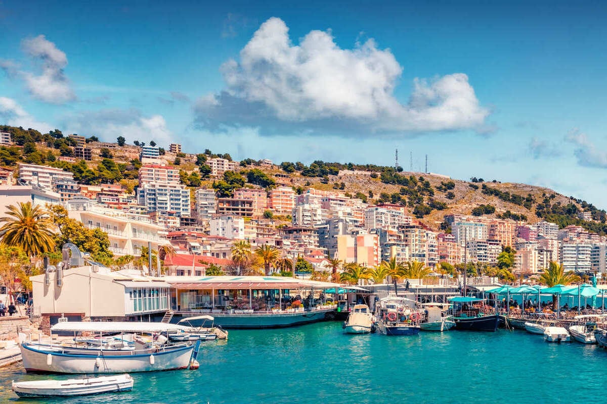 Coastal Town In Albania