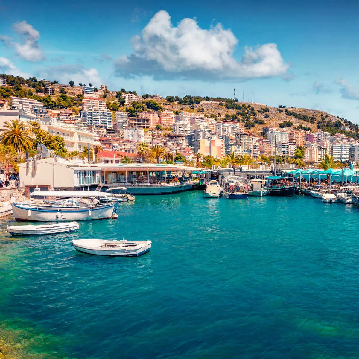 Coastal Town In Albania
