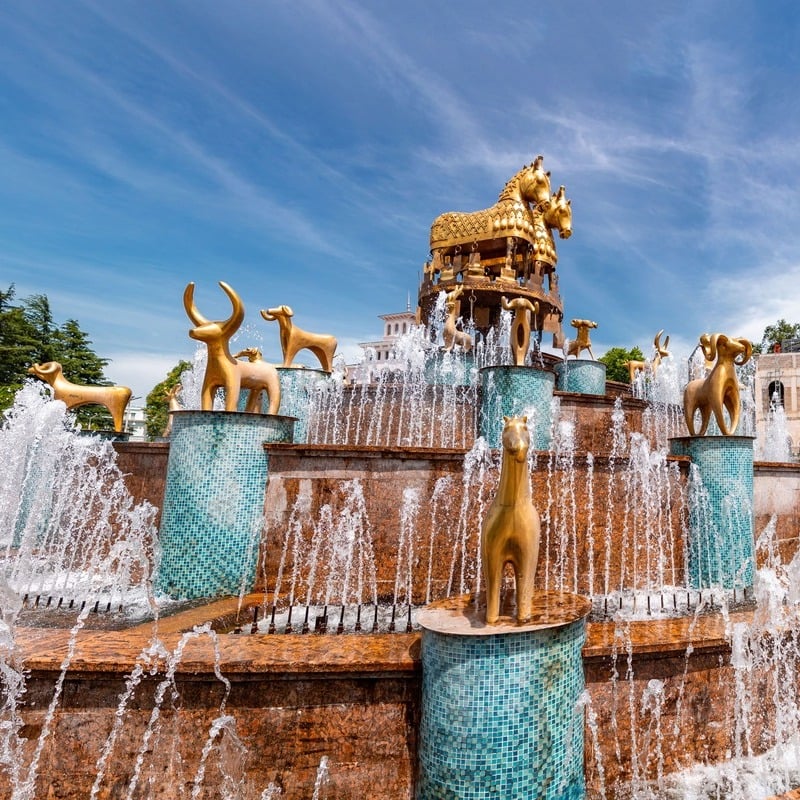 Colchis Fountain In Kutaisi, Georgia