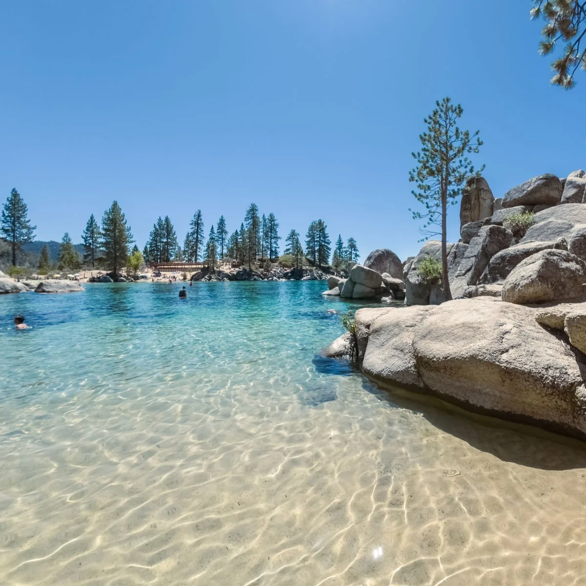 Crystal clear water of Lake Tahoe