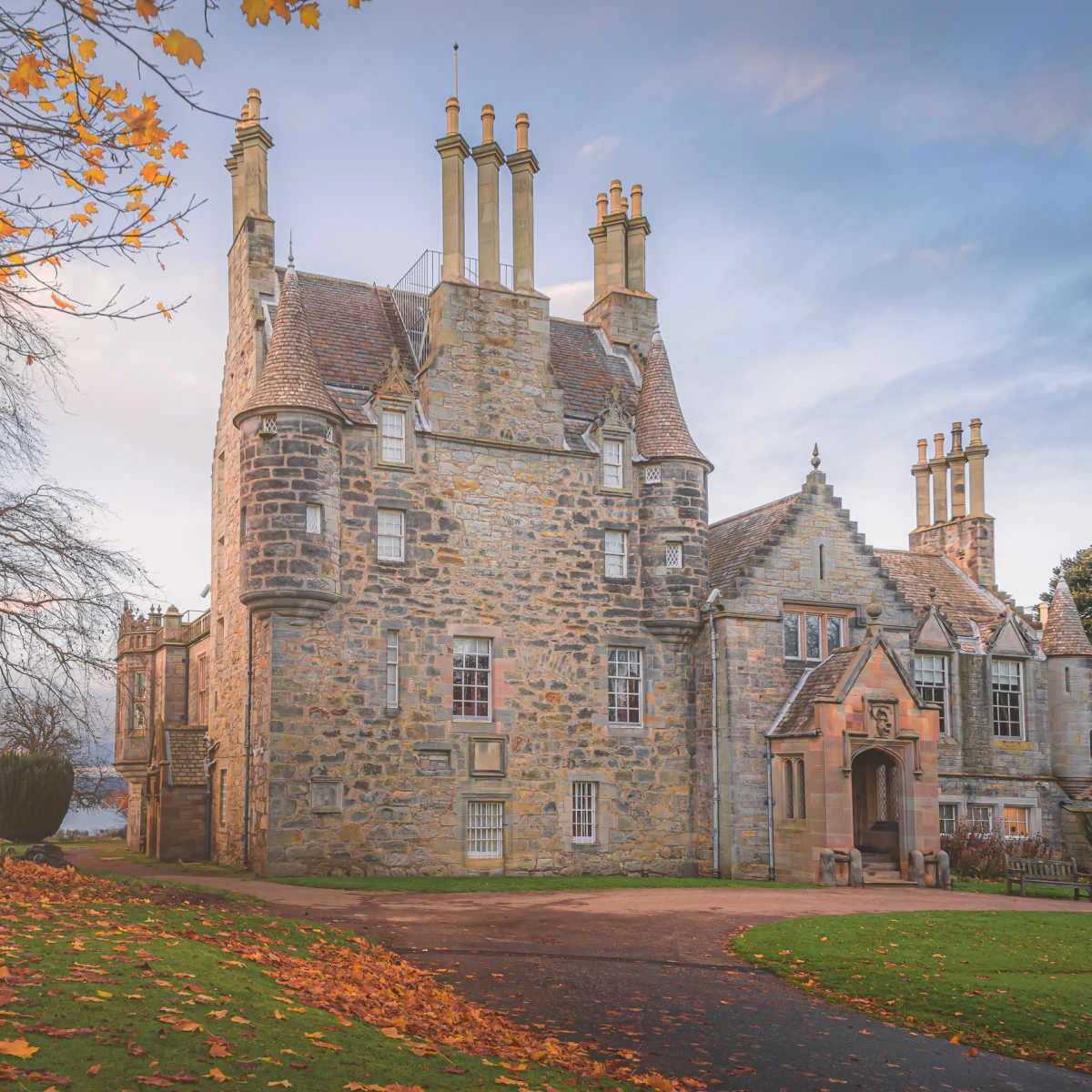 Edinburgh's  Lauriston Castle in autumn