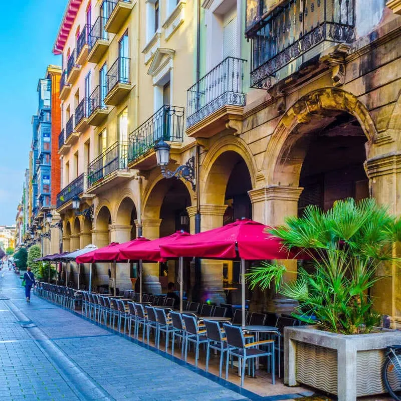 Historic Street In Logrono, Spain