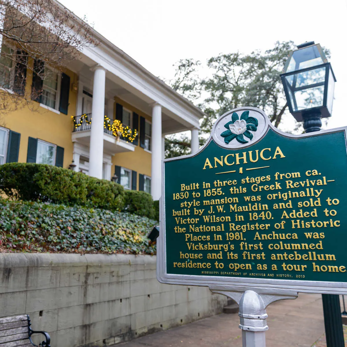 Historic bed & breakfast in Vicksburg, MS