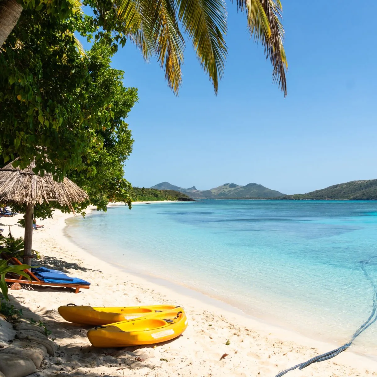 Idyllic beach in Fiji