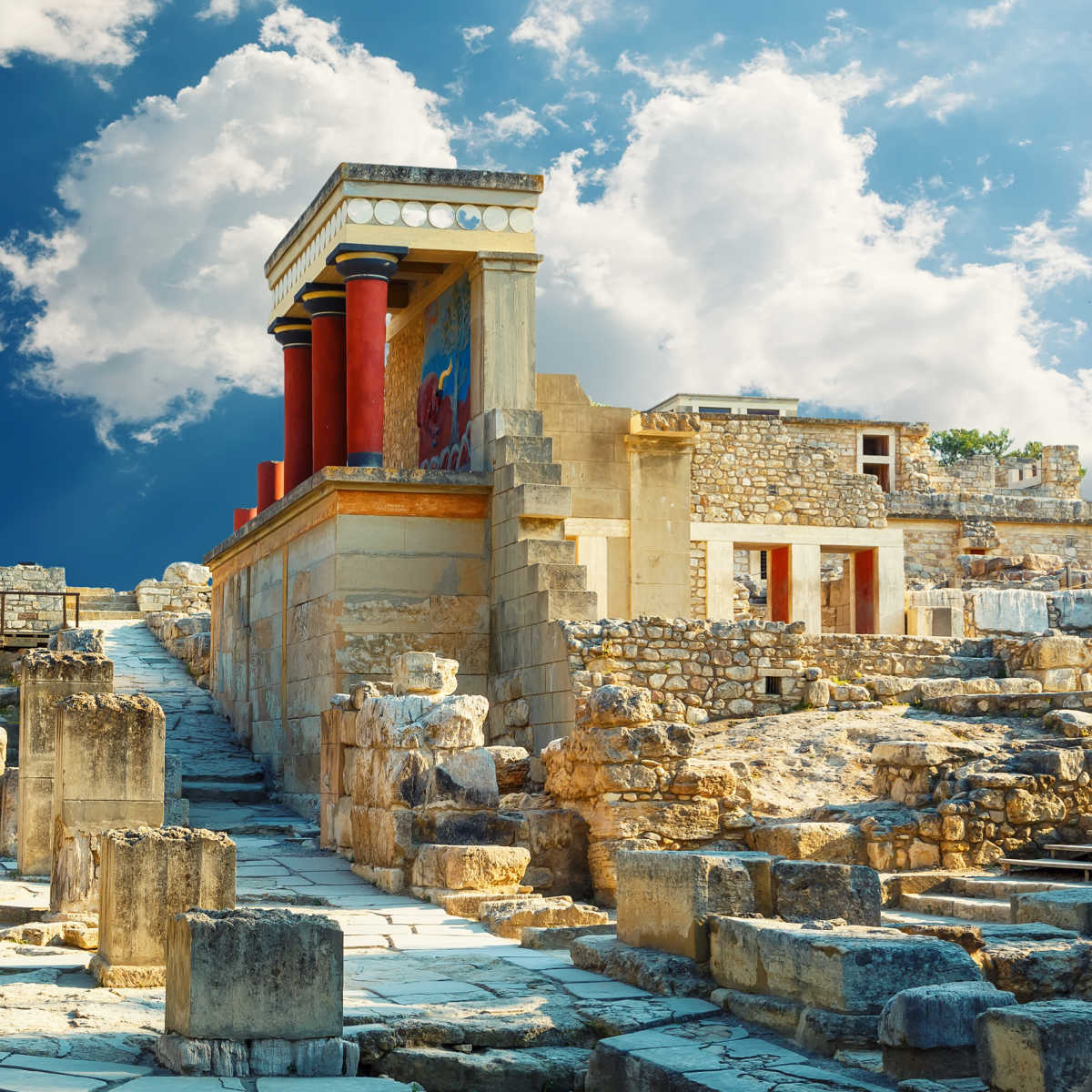 Knossos palace in Heraklion, Crete