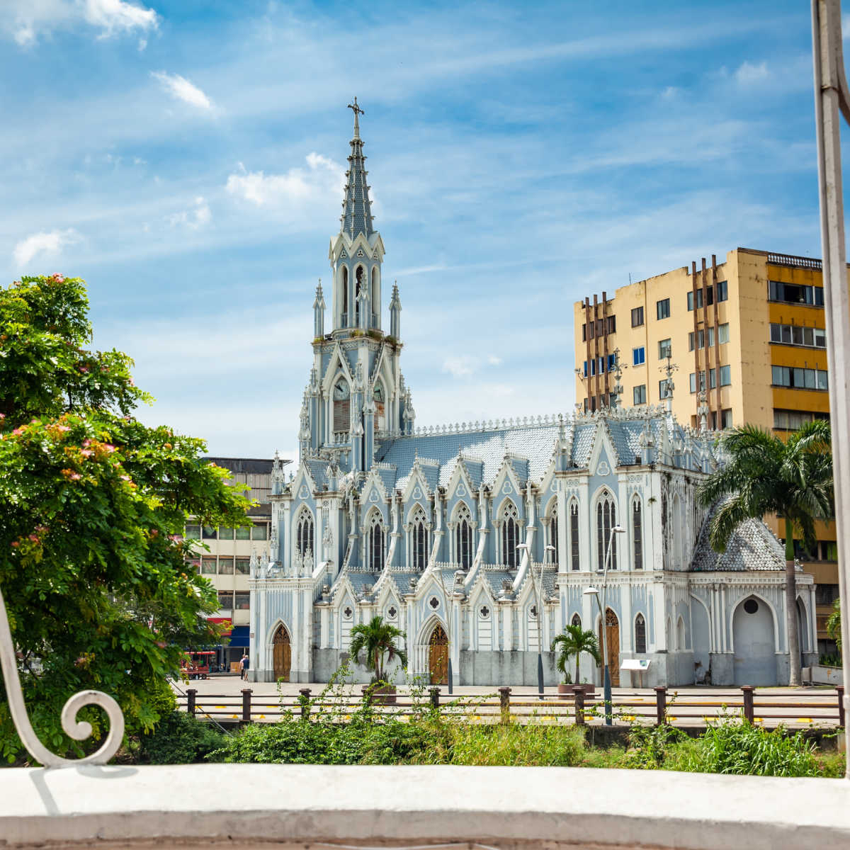 La Ermita church built on a gothic style on the city of Cali in Colombia