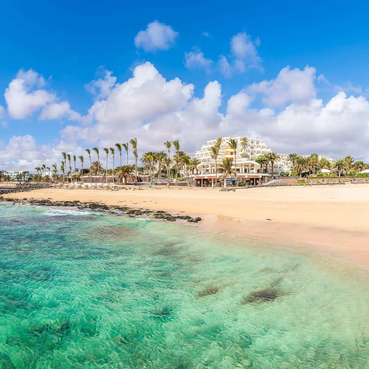 Lanzarote Beach In Spain
